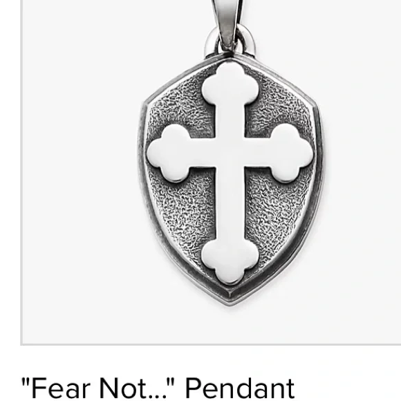 James Avery Silver Cross Shield Pendant - Picture 5 of 5